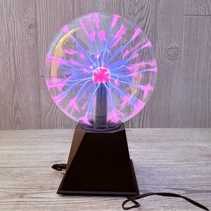 Plasma Ball Light 8" Inch, Interactive Touch Response Science Lamp Orb Tabletop